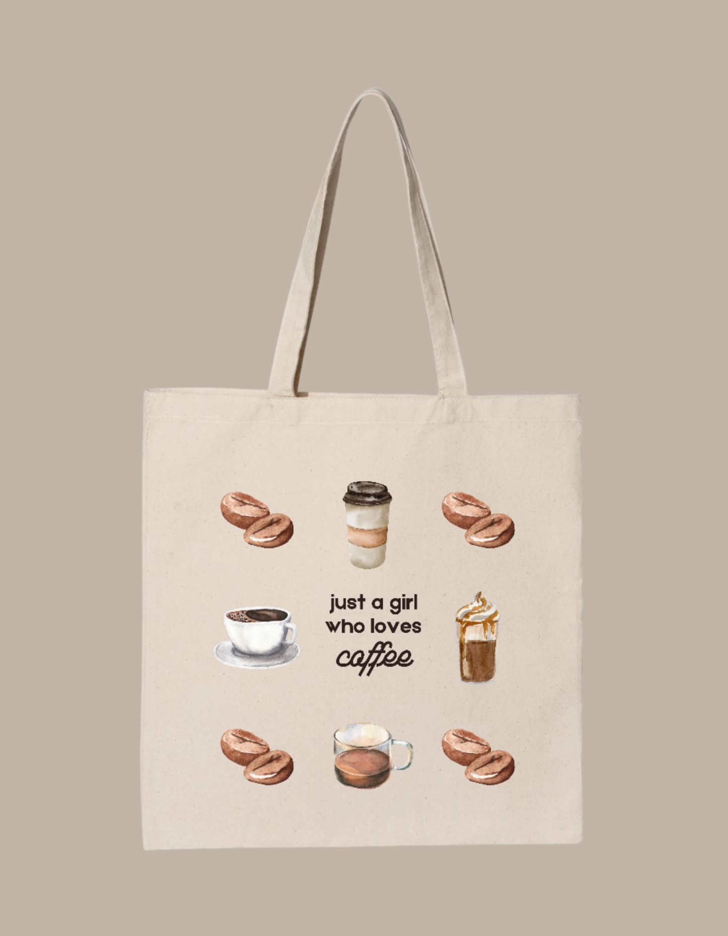 Girl Who Loves Coffee Tote Bag