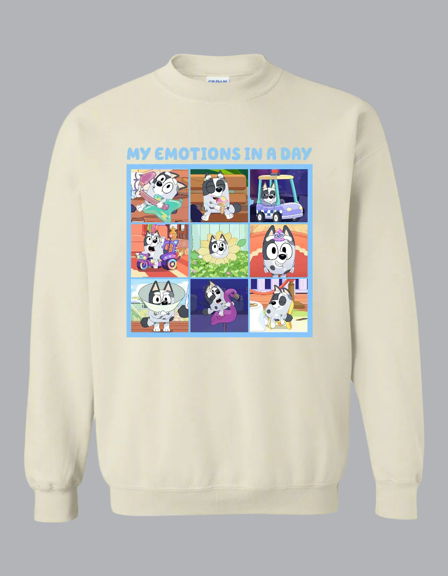My Emotions in a Day Crewneck