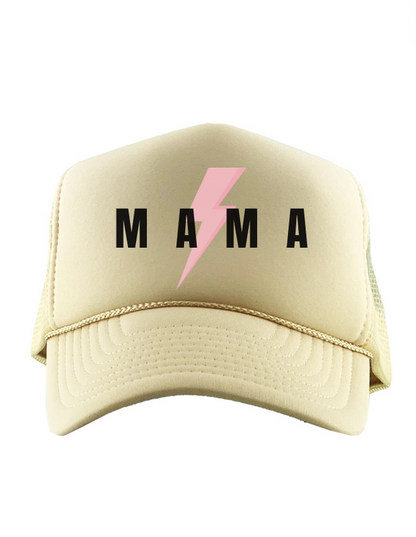 Pink Lightening MAMA Trucker Hat