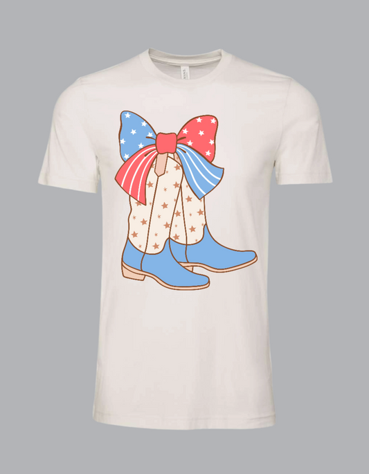 Stars & Stripes Boots Tee