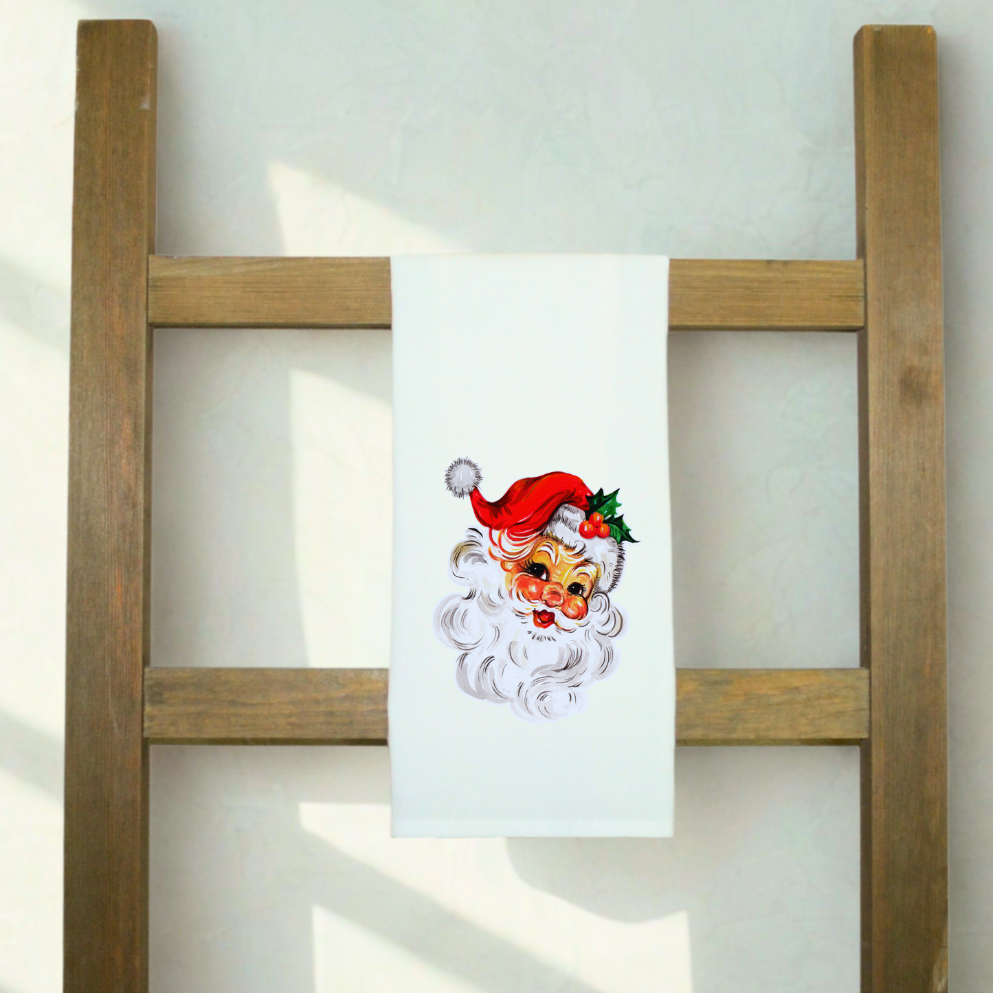 Vintage Santa Tea Towel